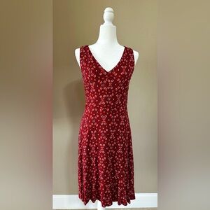 Loft red knit summer dress
